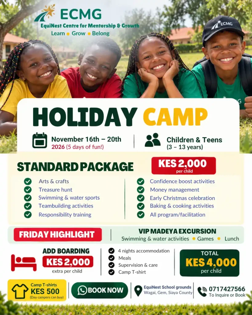 ECMG holiday camp poster